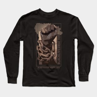 black history month fight 2022 Long Sleeve T-Shirt